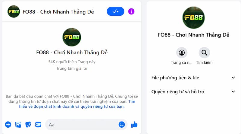 CSKH - Liên hệ 3 kênh Messenger FO88